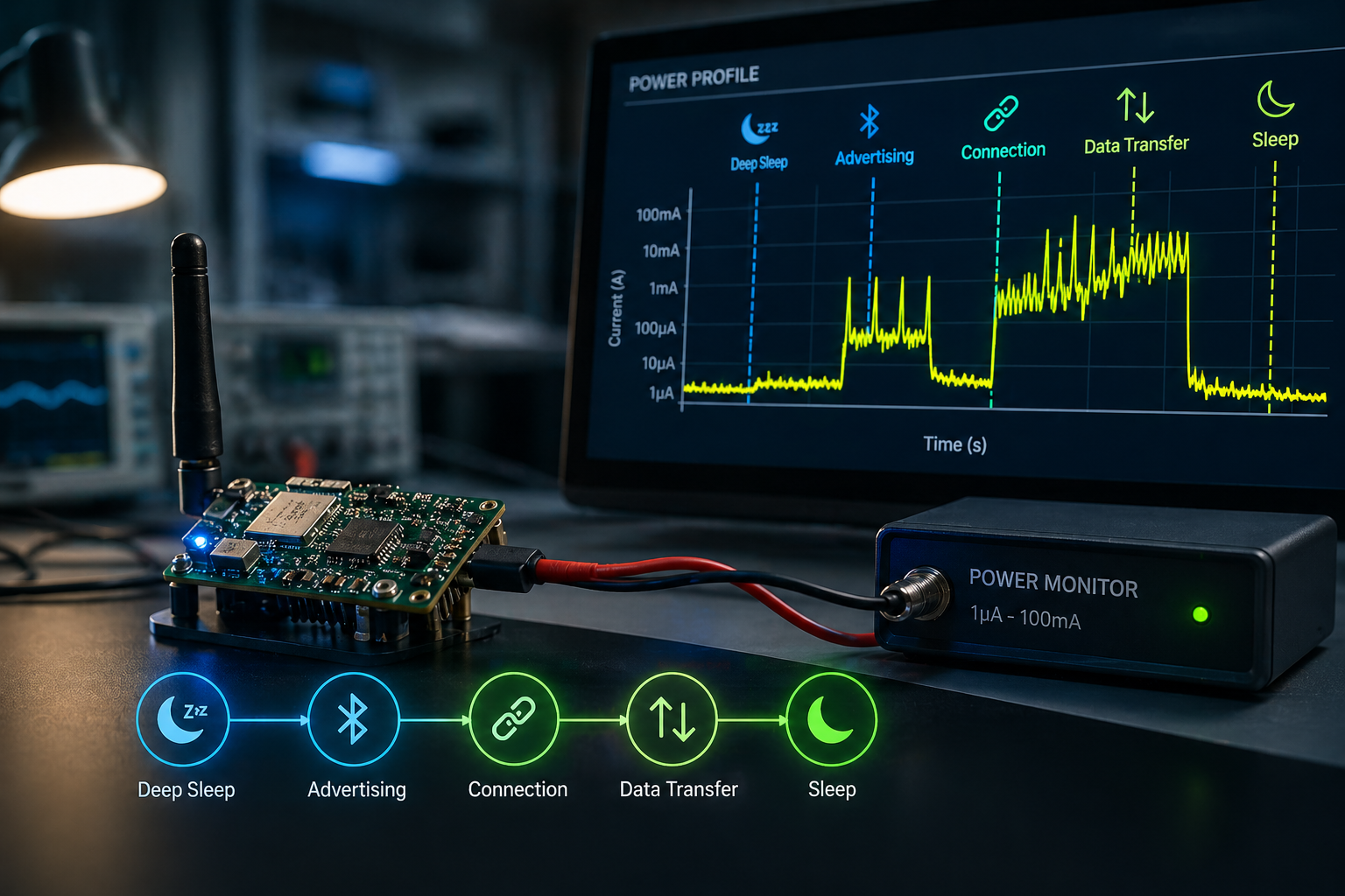 Automated Testing of Power Profiles in Low-Power Embedded Devices